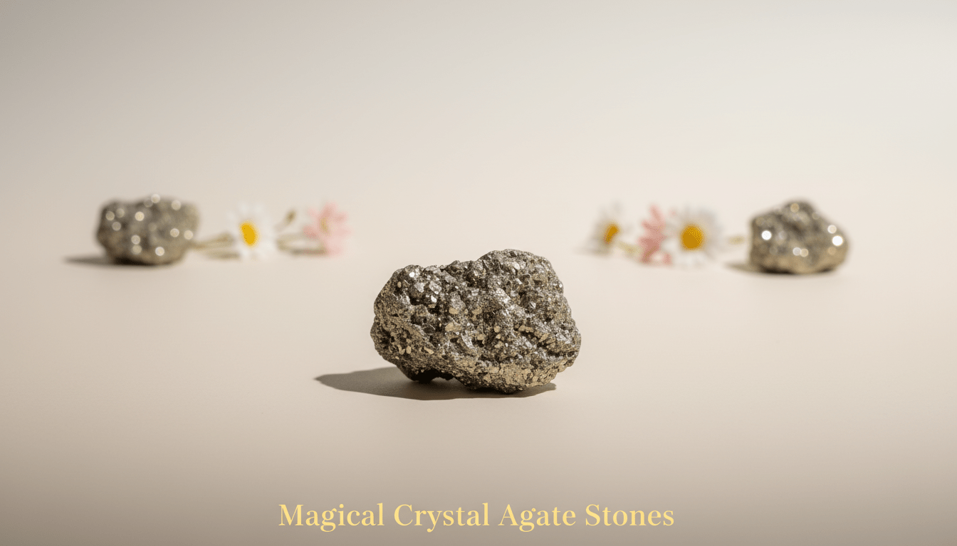 Raw Pyrite Crystal - magical - crystal - agate - stones