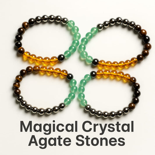 Money Magnet Pyrite Bracelet - Attract Wealth & Financial Success - magical - crystal - agate - stones