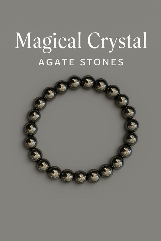 Golden Pyrite Bracelet - Natural Wealth & Prosperity Crystal - magical - crystal - agate - stones