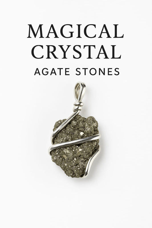 Natural Peru Pyrite Pendant - Authentic Crystal Wealth Necklace - magical - crystal - agate - stones