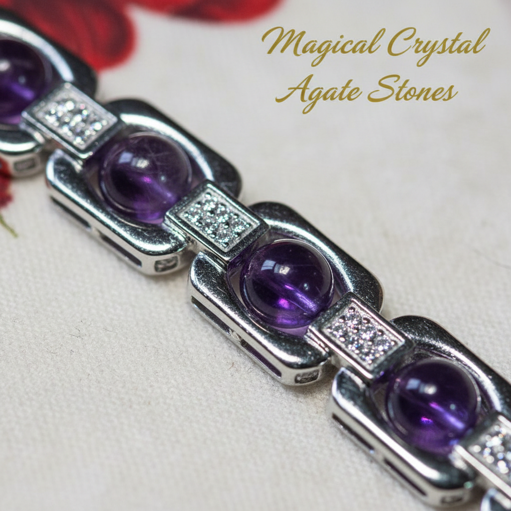 Amethyst Brass Bracelet - Spiritual Serenity & Royal Elegance