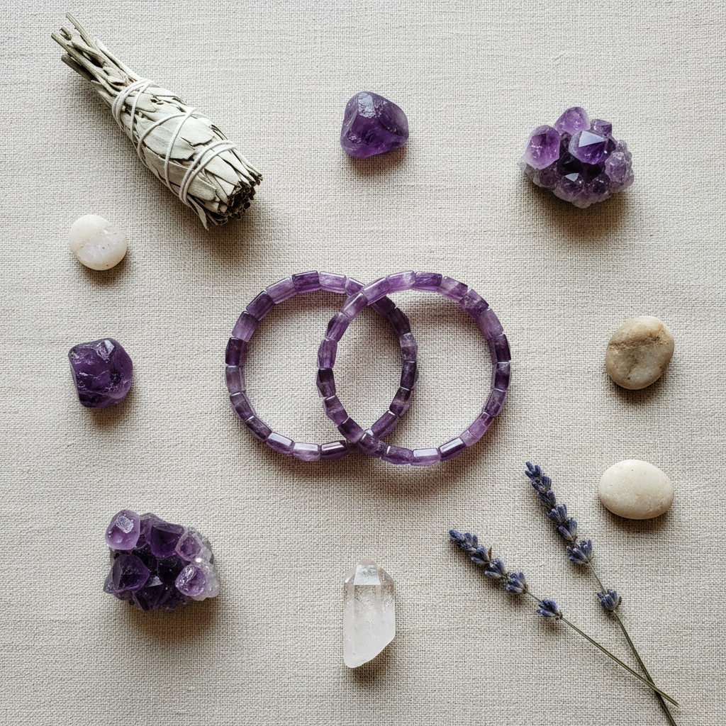 Amethyst Flat Lay