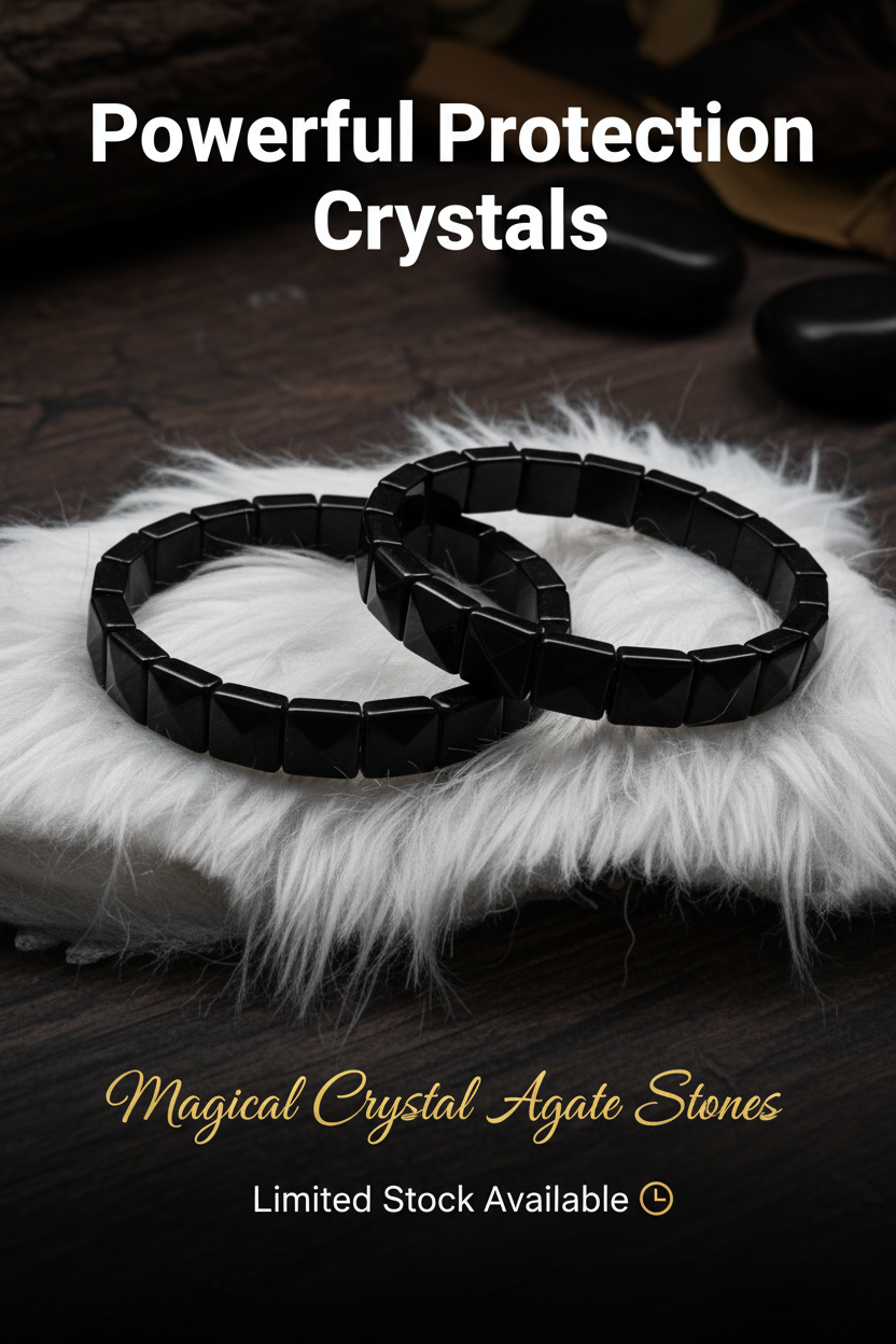 Black crystal bracelet story ad
