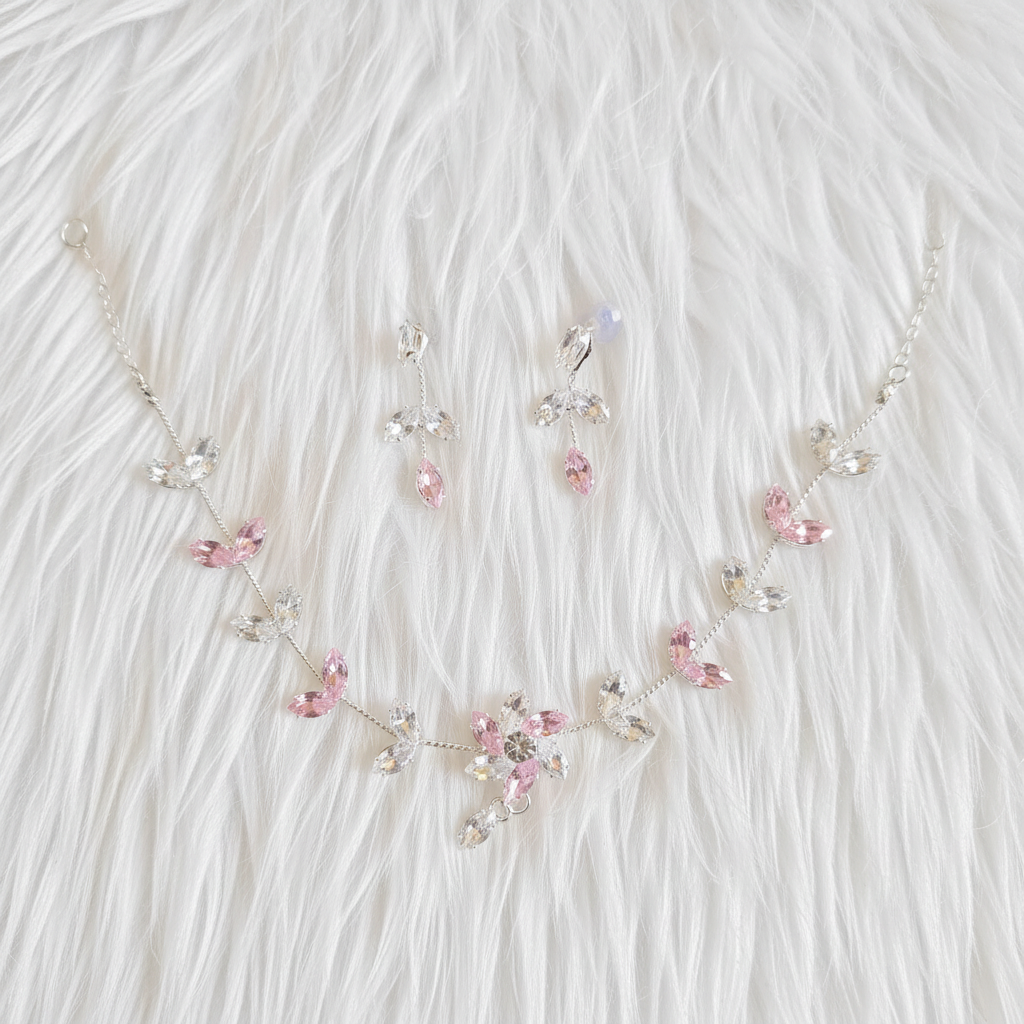 Sakura Blossom Vine Bridal Jewelry Set