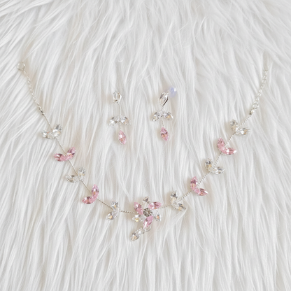 Sakura Blossom Vine Bridal Jewelry Set
