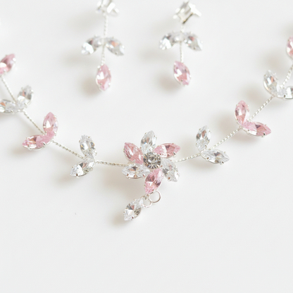 Sakura Blossom Vine Bridal Jewelry Set