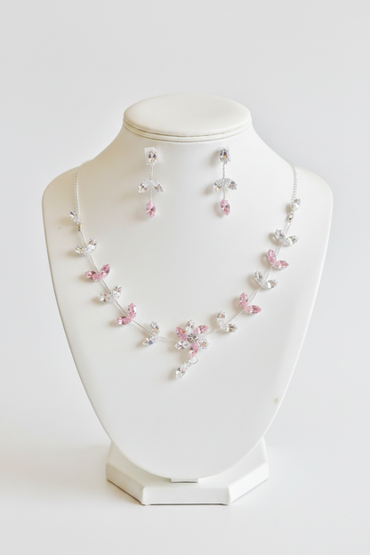 Sakura Blossom Vine Bridal Jewelry Set
