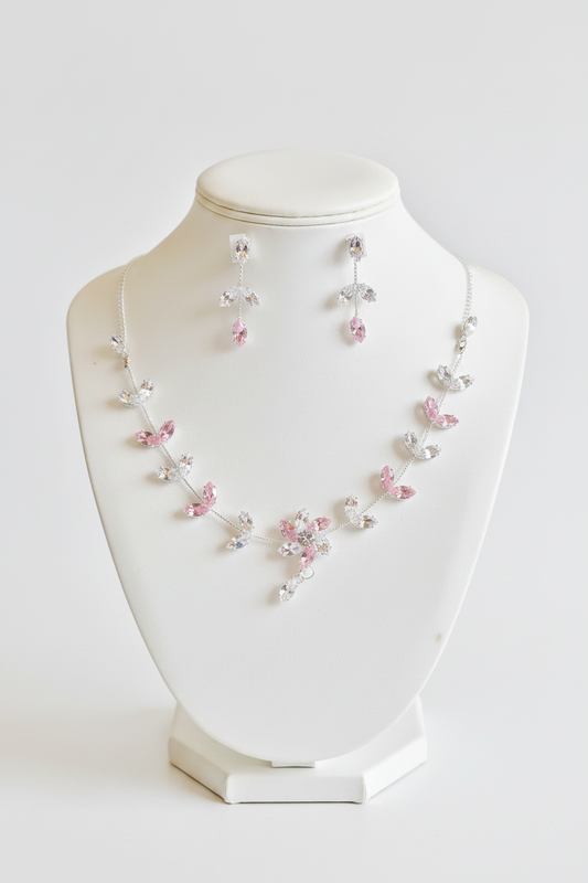 Sakura Blossom Vine Bridal Jewelry Set