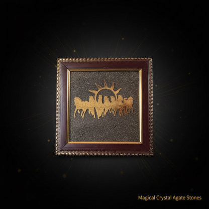 Seven Horses Frame - Premium wall hanging Decor