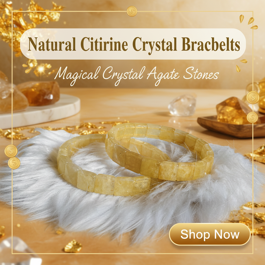 Citrine crystal bracelet social ad