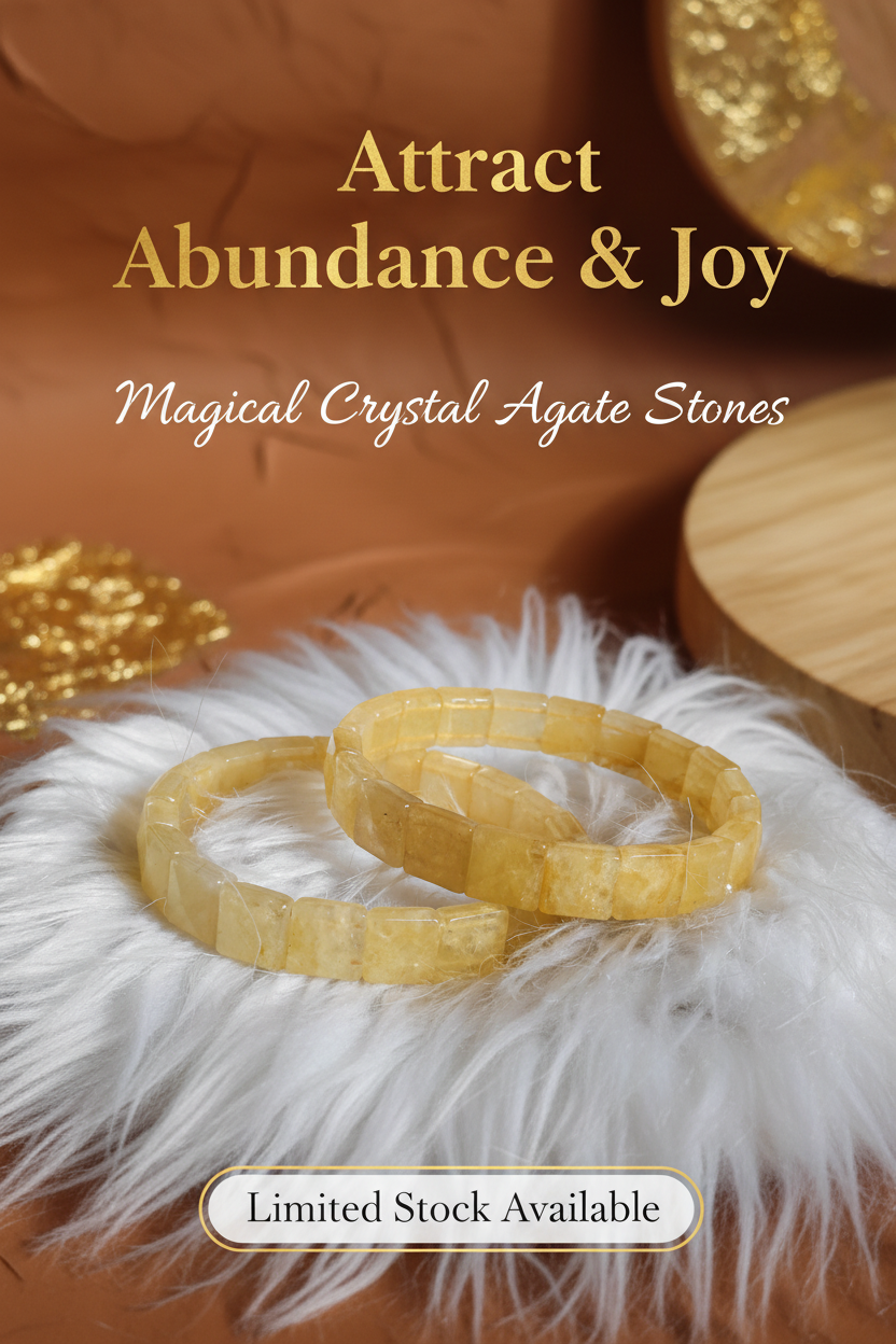 Citrine crystal bracelet story ad