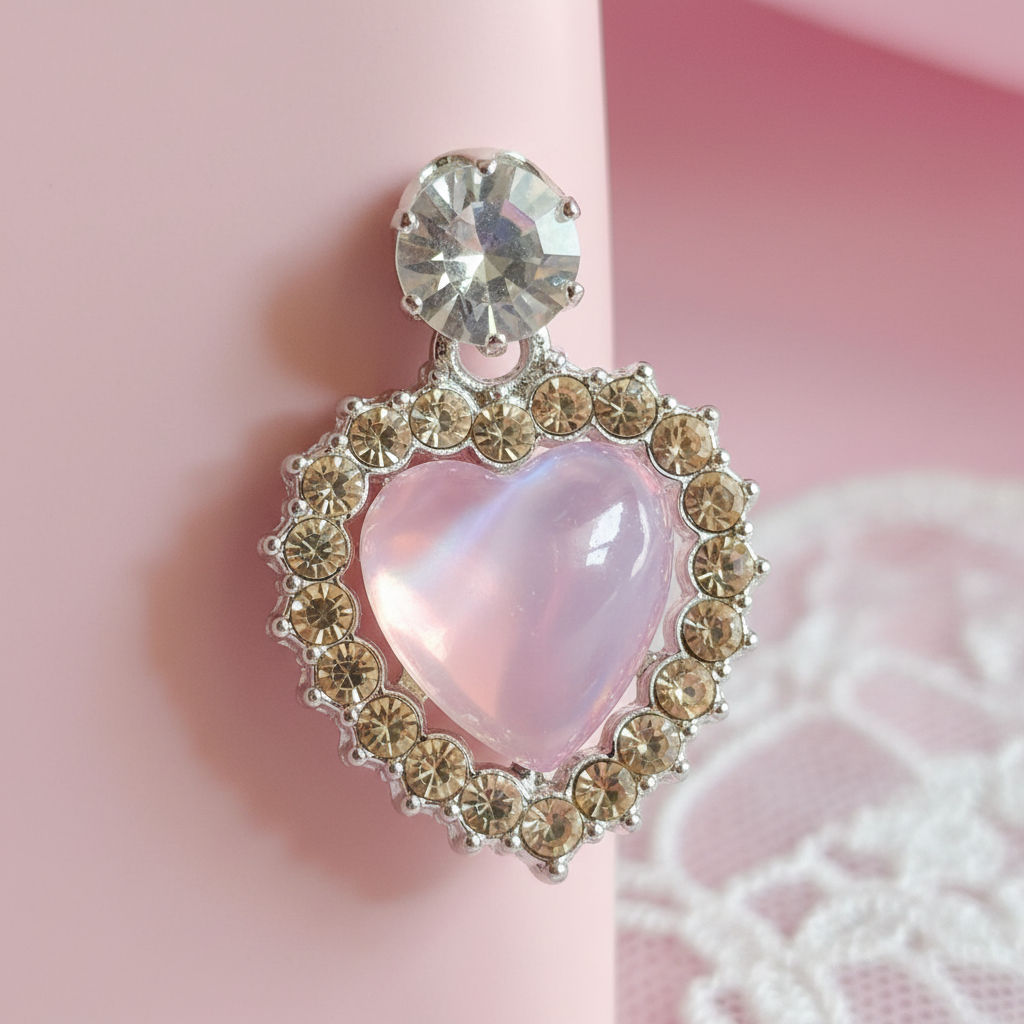 Diamond Halo Drop Earrings - Premium AD Jewelry