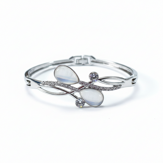 Elegant White Bangle -  Premium jewellery