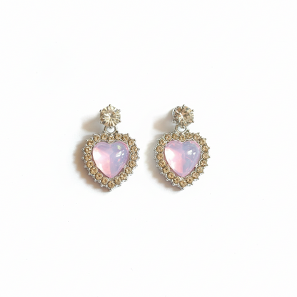 Diamond Halo Drop Earrings - Premium AD Jewelry