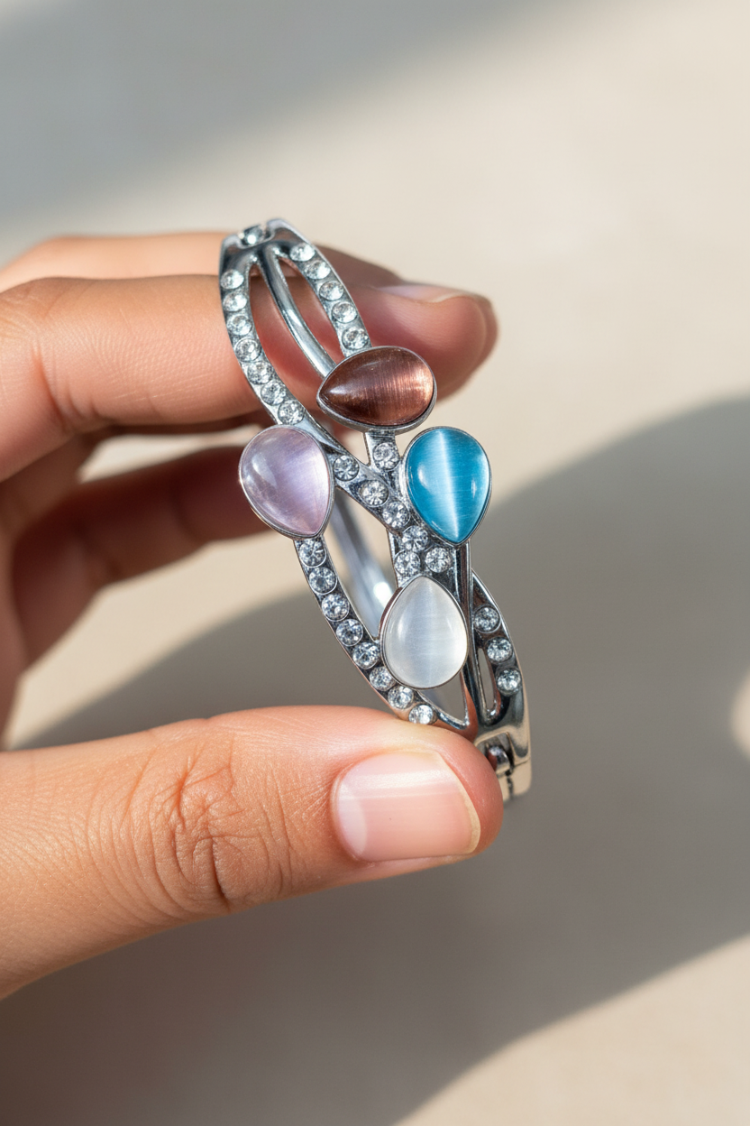 Teardrop Bangle -  Premium jewellery