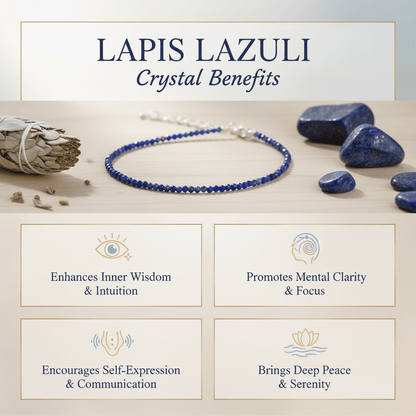 lepis anklet - magical - crystal - agate - stones
