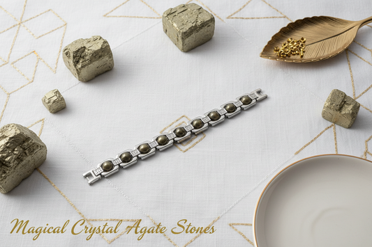 Pyrite Brass Bracelet - Abundance & Golden Power