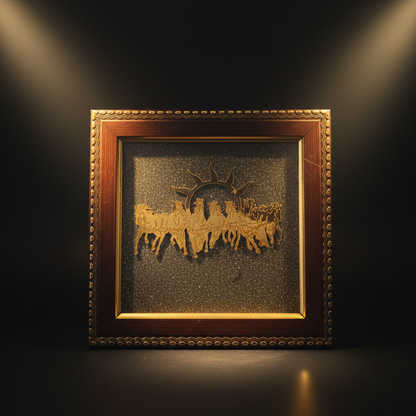Seven Horses Frame - Premium wall hanging Decor